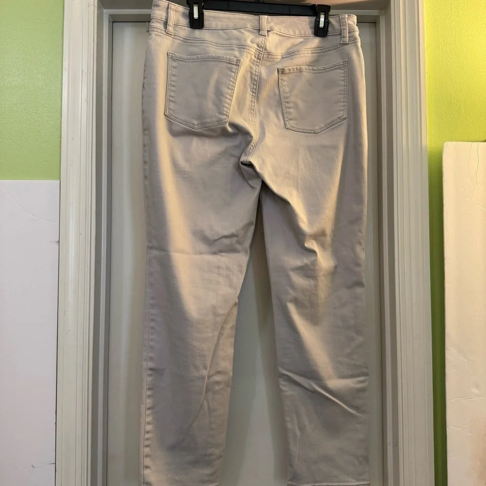 Talbots Flawless Five Pocket Slim Ankle Gray Jeans